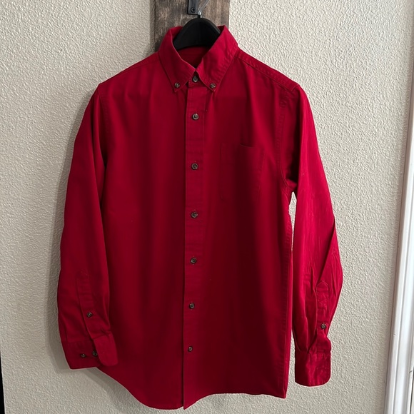 Class Club boys red long sleeve button down dress shirt - Picture 9 of 16